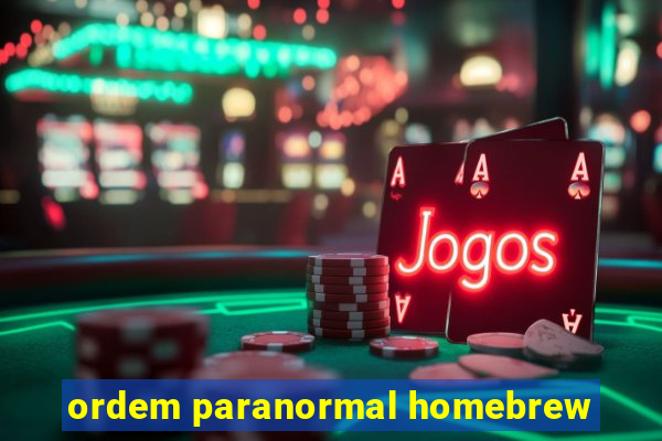 ordem paranormal homebrew